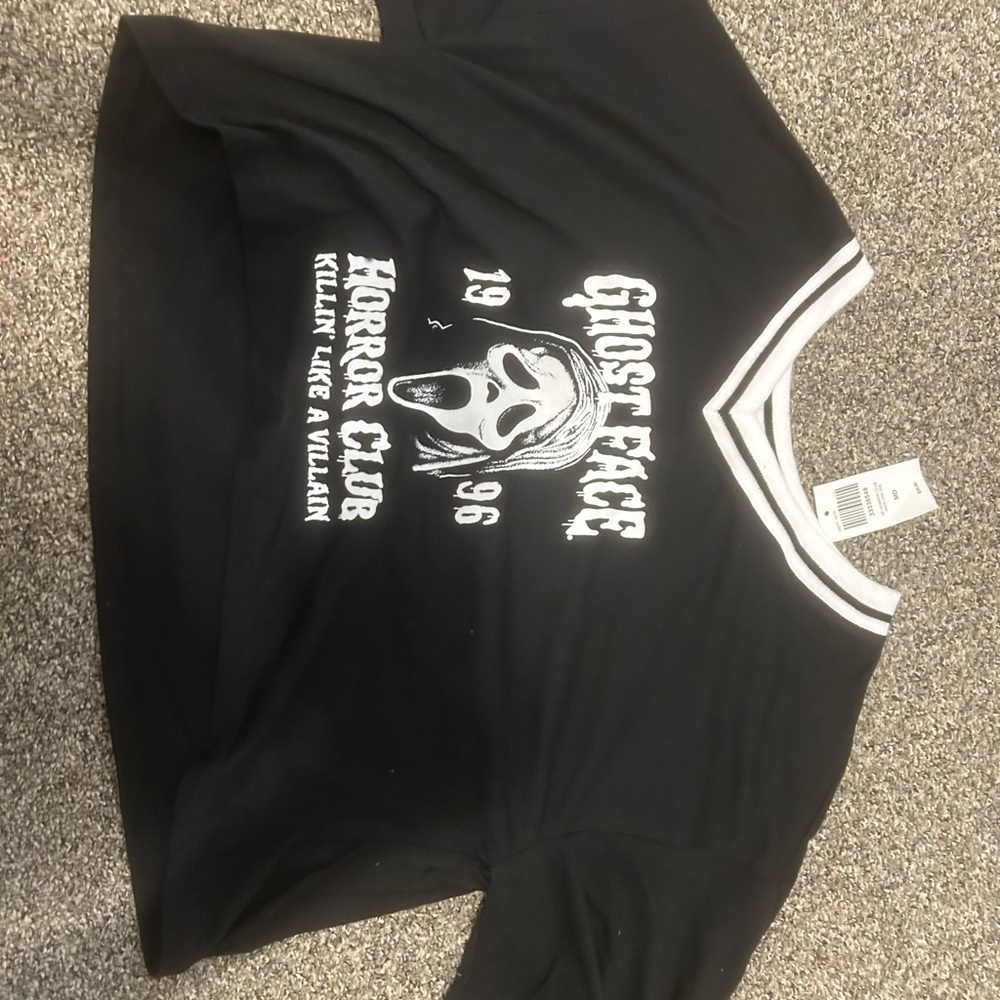 Ghost Face Kids Black T-Shirt